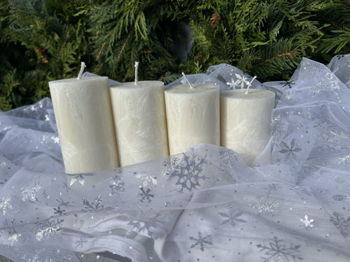Ø 5,6 ↑8,9,10,11cm palmové svíčky - nedobarveno