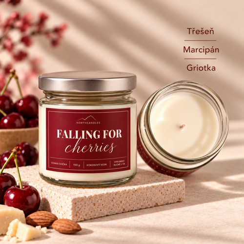 Svíčka FALLING FOR CHERRIES 150g