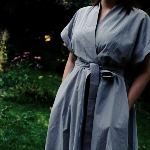 Kimono šaty ledová modrá