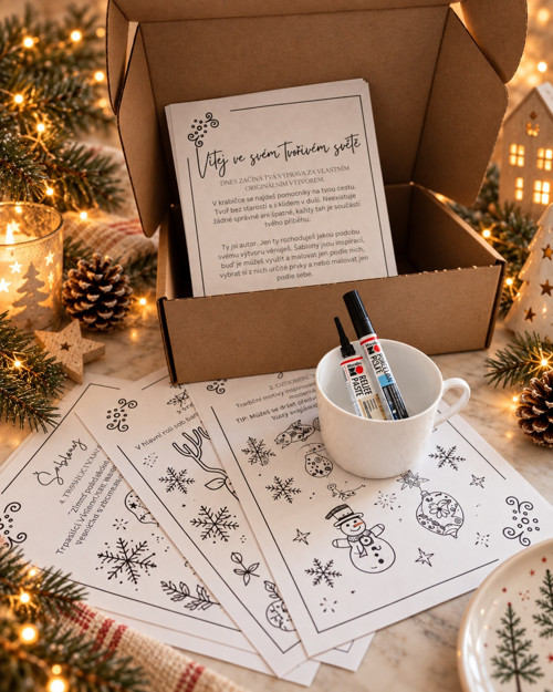 Malování na nádobí - Kreativní box - hrnek