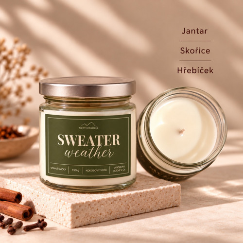 Svíčka SWEATER WEATHER 150g — foto 1