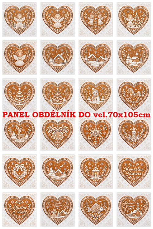 Bavlněný panel 47x70 cm - skladem — foto 1