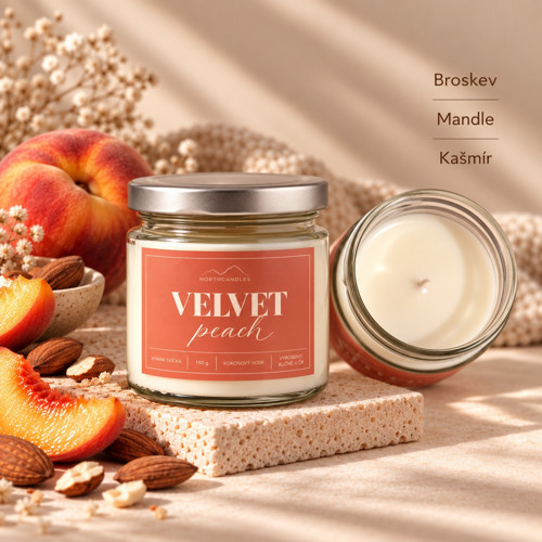 Svíčka VELVET PEACH 150g
