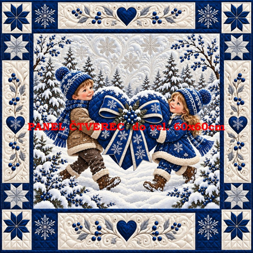 Bavlněný panel 25x25 cm - skladem