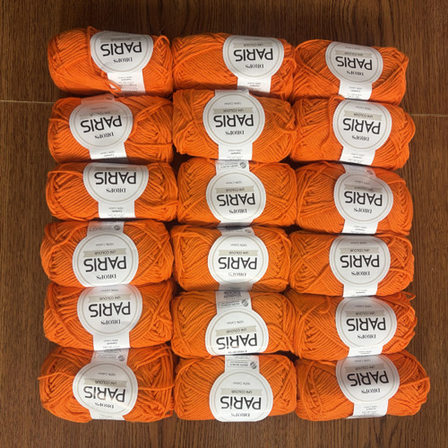 Oranžová příze 100% bavlna Drops
