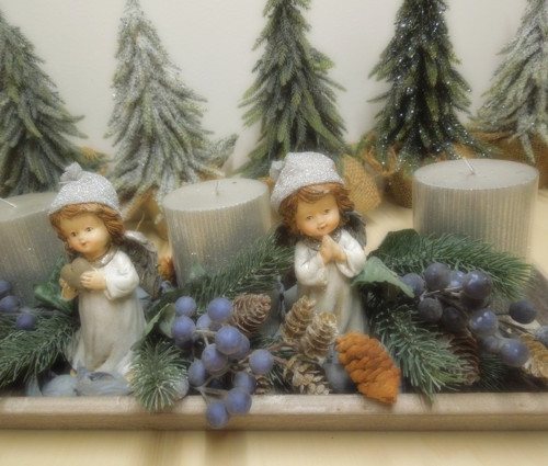 Andělský adventní svícen