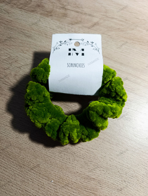 SCRUNCHIES - tmavě zelená