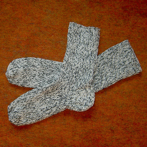 Pletené teplé ponožky