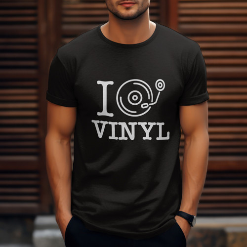 Pánské a dámské tričko I play vinyl