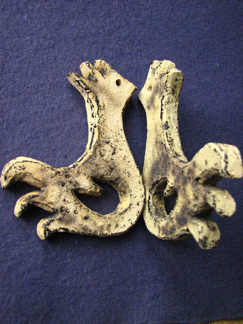Kohoutek - keramika, komponent 8,5 x 7 cm