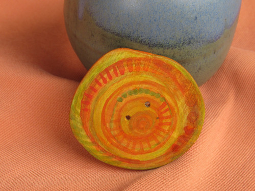 Brož-knoflík - Slunečník