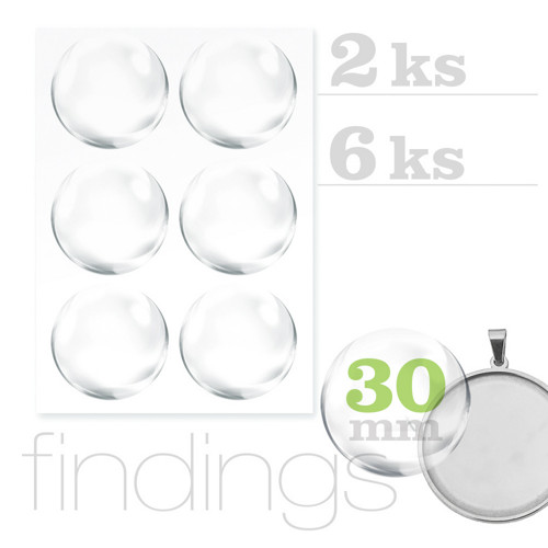 Epoxy čočky 30mm / 2ks — foto 1