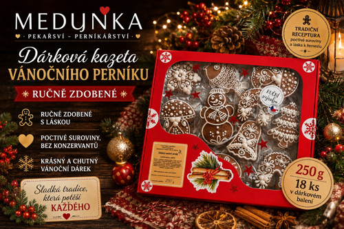 Dárková kazeta vánočního perníku 250 g