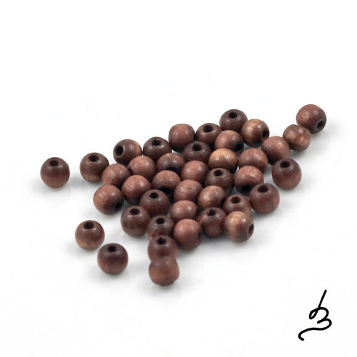 Dřevěné hnědé pr. 5 mm - bal. 40 ks
