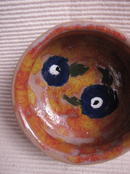 Miska keramika 10 cm - modré oči