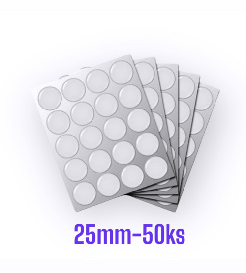 Epoxy samolepící čočky ∅25mm -50ks — foto 1