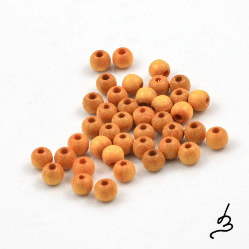 Dřevěné SV oranžové pr. 5 mm - bal. 40 ks