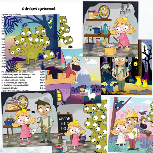 O drakovi a princezně PDF - Pohádková posloupnost