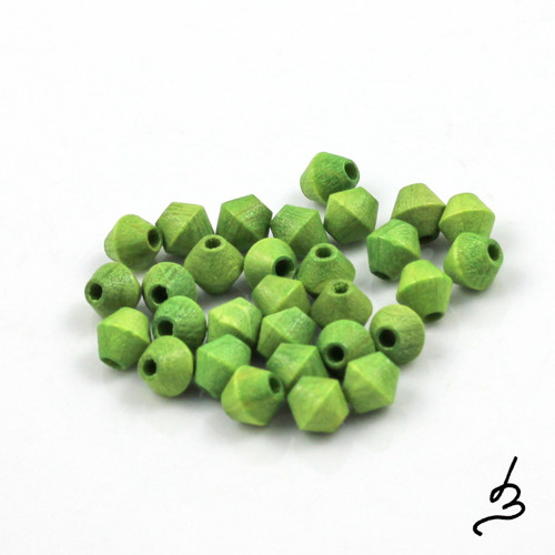 Dřevěné zelené 6/6 mm - bal. 30 ks — foto 1