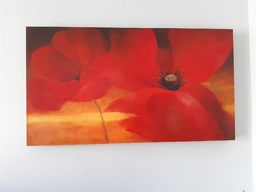 "Maková panenka",47x87,olej,sol.