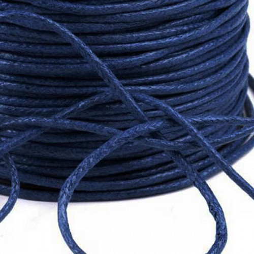 Voskovaná šňůra modrá, 1,5 mm (5 m)