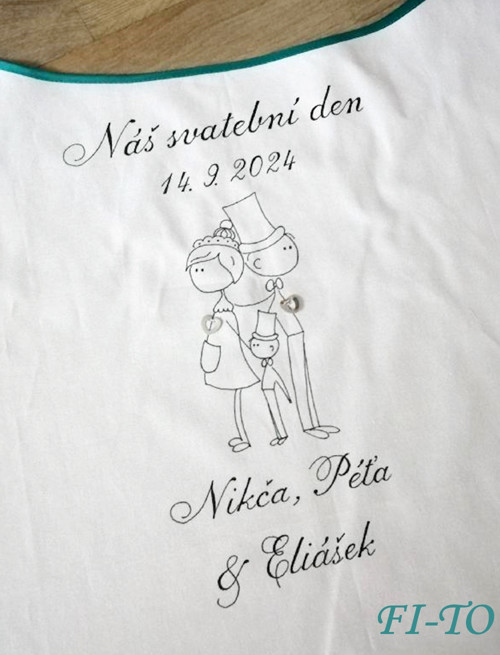 Bryndák pro novomanžele postavičky s dítětem
