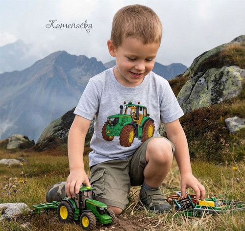 Dětské tričko - John Deere, traktor, klučičí triko — foto 1