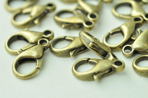 Karabinka 12mm STAROBRONZ (10ks)