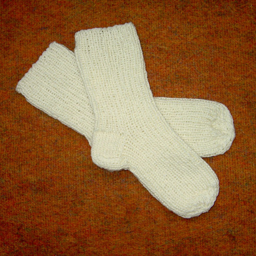 Pletené teplé ponožky