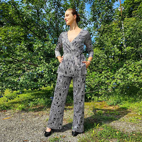 Dámská a těhotenská halenka Oisy černobílá 0163