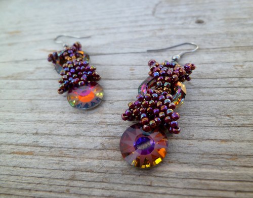 Náušnice Sparkling Rainbow Swarovski Volcano