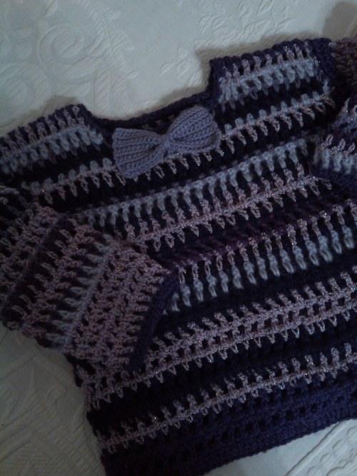 Svetr myšičky černo - fialo + dáreček