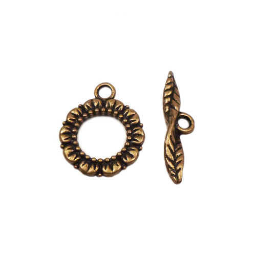 Americké zapínání kytka bronz 16mm, 1/5ks