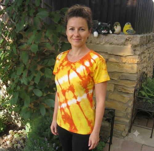 Dámské tričko - batika tie-dye