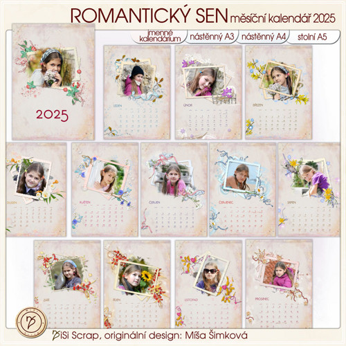 Kalendář 2025 - romantik
