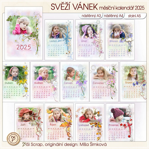 Kalendář 2025 - svěží vánek
