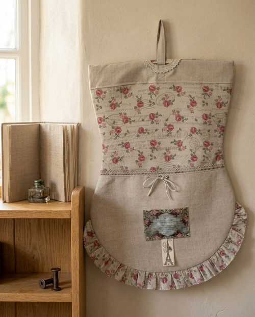 Vintage textilní kapsář Rose