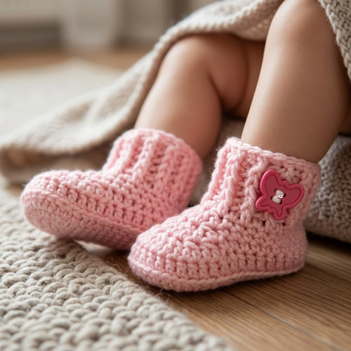 Háčkované botičky (9 cm)