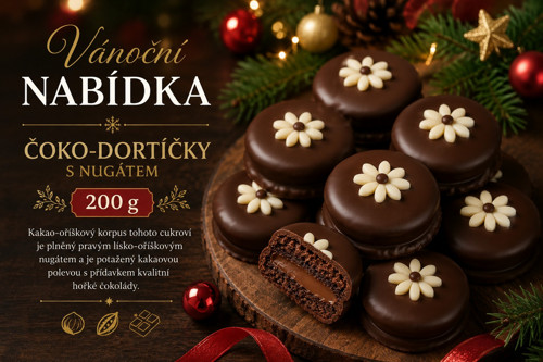 Čoko-dortíčky s nugátem 200 g
