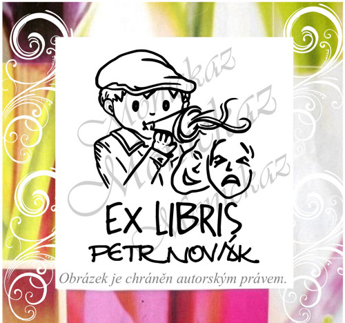 Ex libris divadlo. Razítko. — foto 1