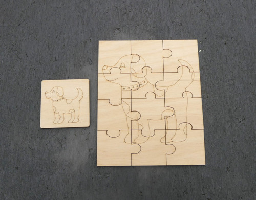 Puzzle k domalování - Pes