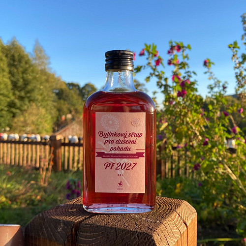 Bylinkový sirup PF 2027 - měsíček a sléz (200 ml)