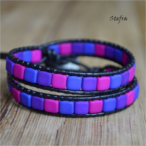 Sweet pastels - wrap náramek pro ni — foto 1