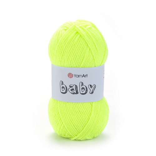 Příze Baby - fosforově žlutá