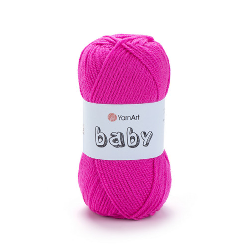 Příze Baby - neonově růžová