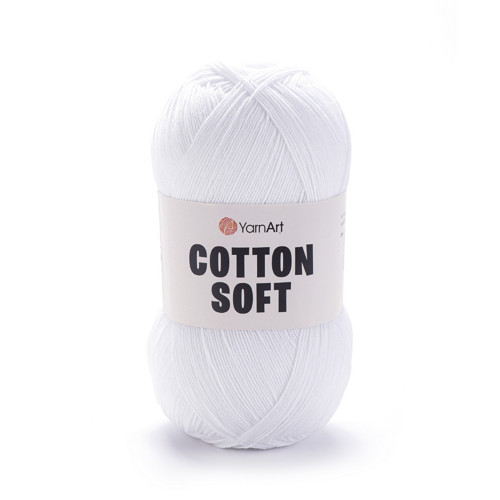 Příze Cotton Soft - bílá — foto 1