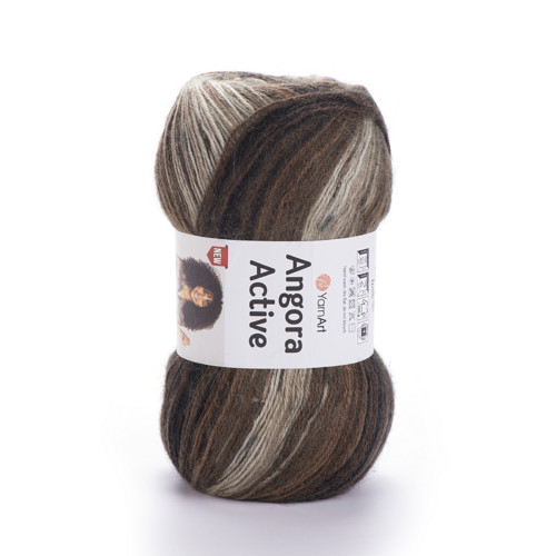 Příze Angora Active - tmavě hnědá — foto 1