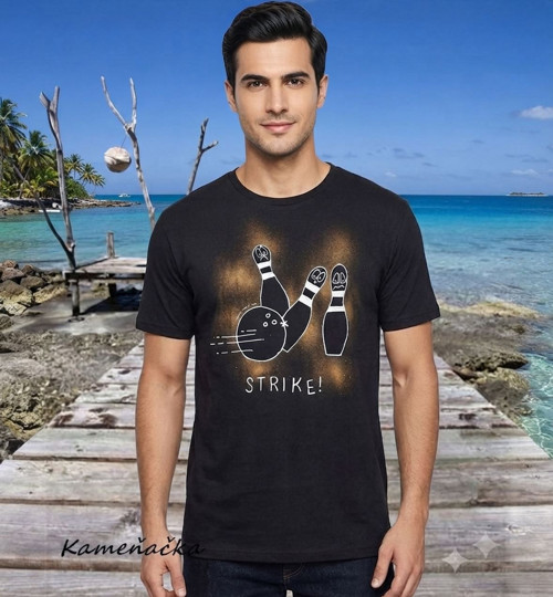 Tričko bowlingové - bowling, kuželky, sport, triko