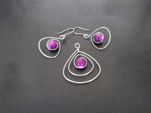 Fialková souprava - amulet