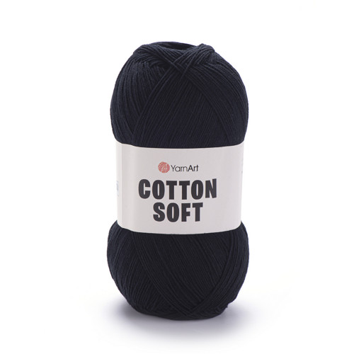 Příze Cotton Soft - černá — foto 1